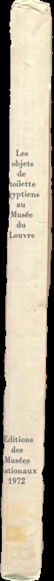 Catalogue des objets de toilette egyptiens live spine