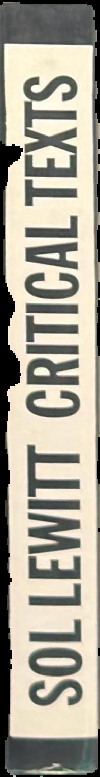 Sol Lewitt : critical texts live spine