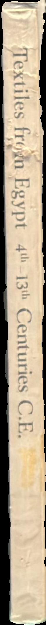 Textiles from Egypt : 4th - 13th Centuries CE live spine