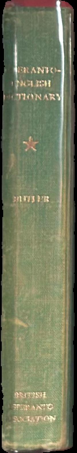Esperanto-English dictionary live spine