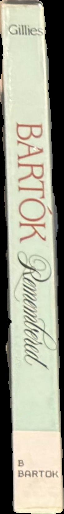 Bartok remembered live spine