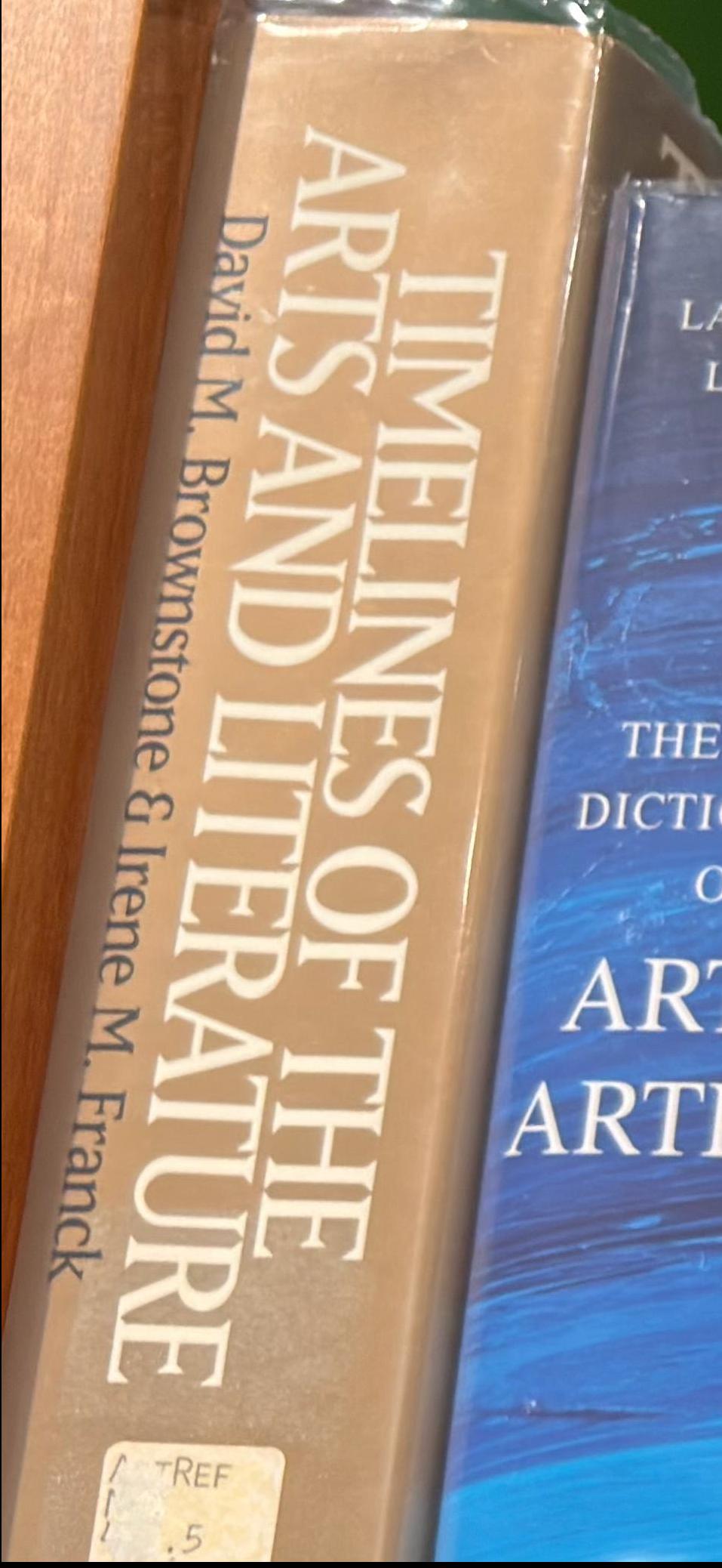 Timelines of the arts and literature live spine