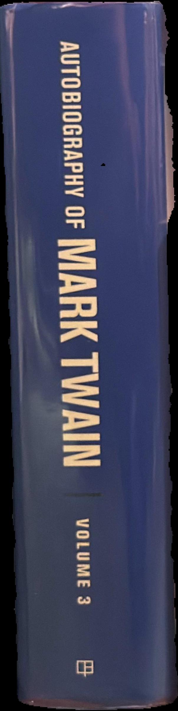 Autobiography of Mark Twain : volume 3 live spine