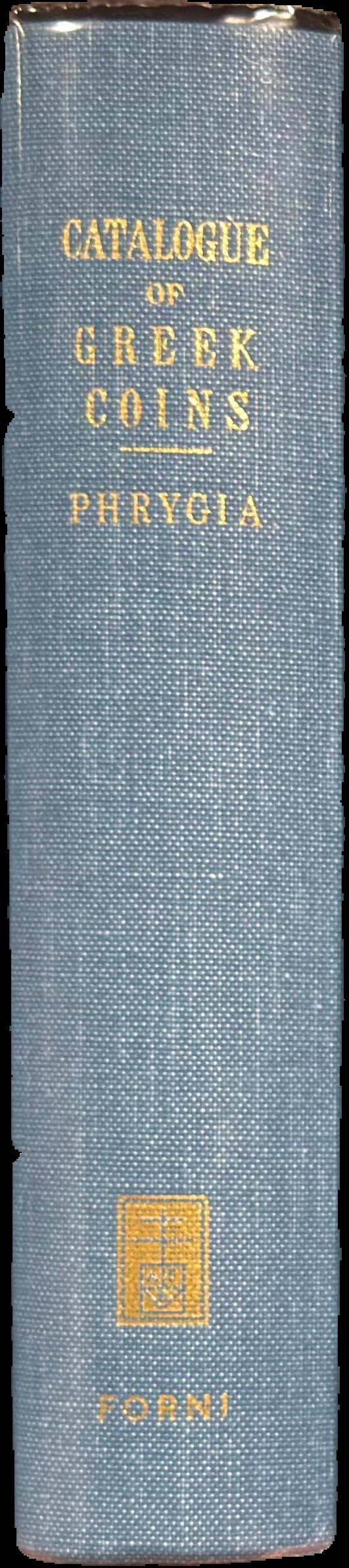 Catalogue of the Greek coins of Phyrgia live spine