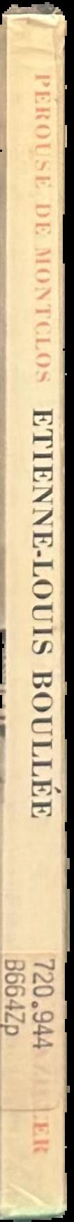 Etienne-Louis Boullee (1728-1799) : theoretician of revolutionary architecture live spine