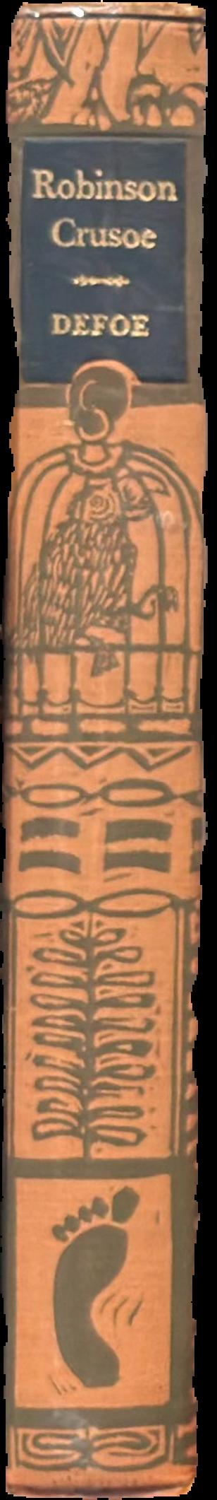 The life and strange surprizing adventures of Robinson Crusoe live spine
