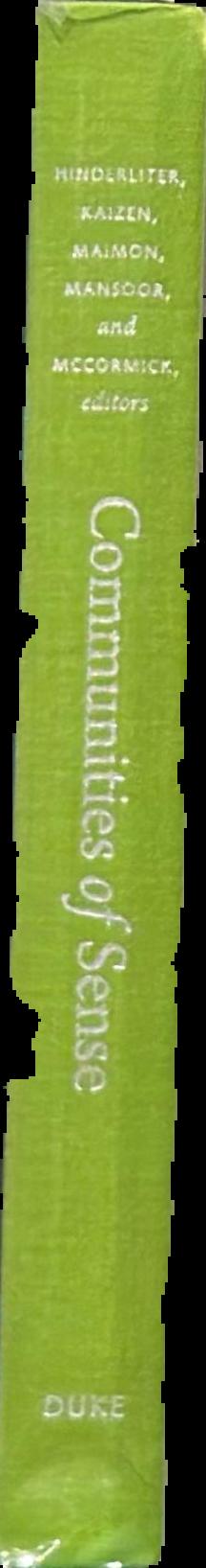 Communities of sense : rethinking aesthetics and politics live spine