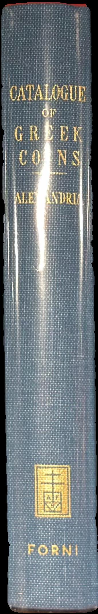 Catalogue of the coins of Alexandria and the Nomes live spine