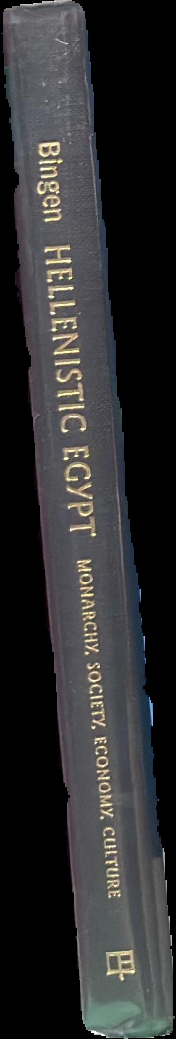 Hellenistic Egypt : monarchy, society, economy, culture live spine