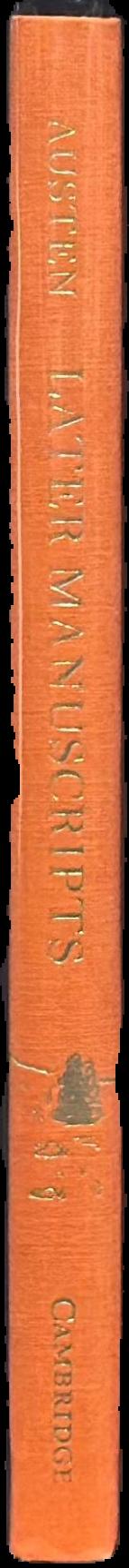 Later manuscripts live spine