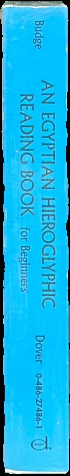 An Egyptian hieroglyphic reading book for beginners live spine