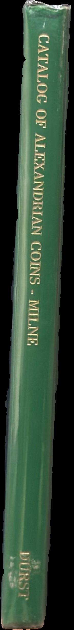 Catalogue of Alexandrian coins live spine