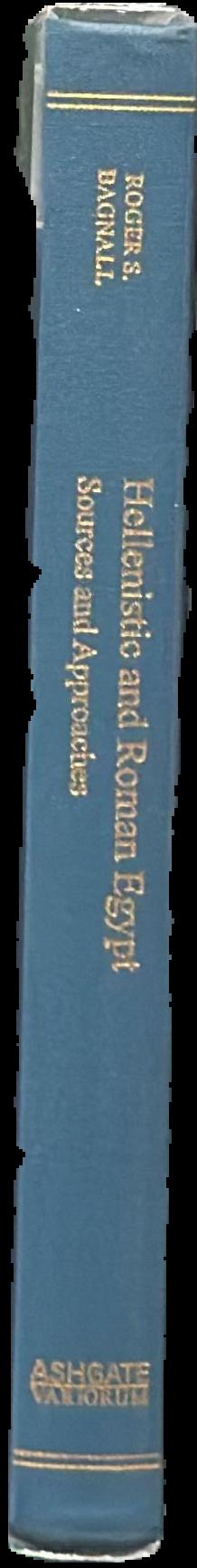 Hellenistic and Roman Egypt : sources and approaches live spine
