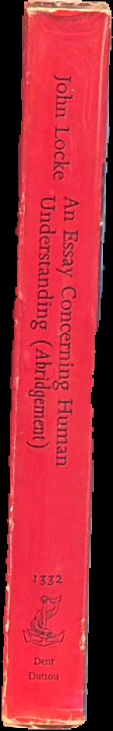 An essay concerning human understanding : an abridgement live spine