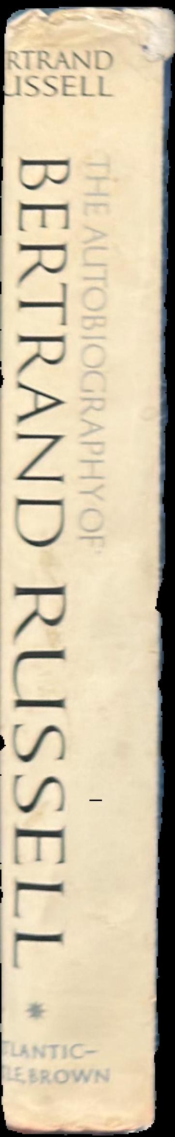 The autobiography of Bertrand Russell : 1872-1914 live spine