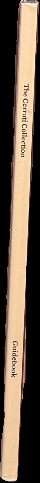 The Cerruti Collection : guidebook live spine