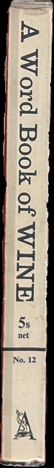 A word-book of wine live spine
