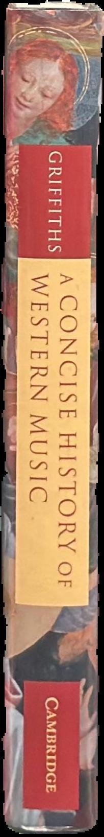 A concise history of western music live spine