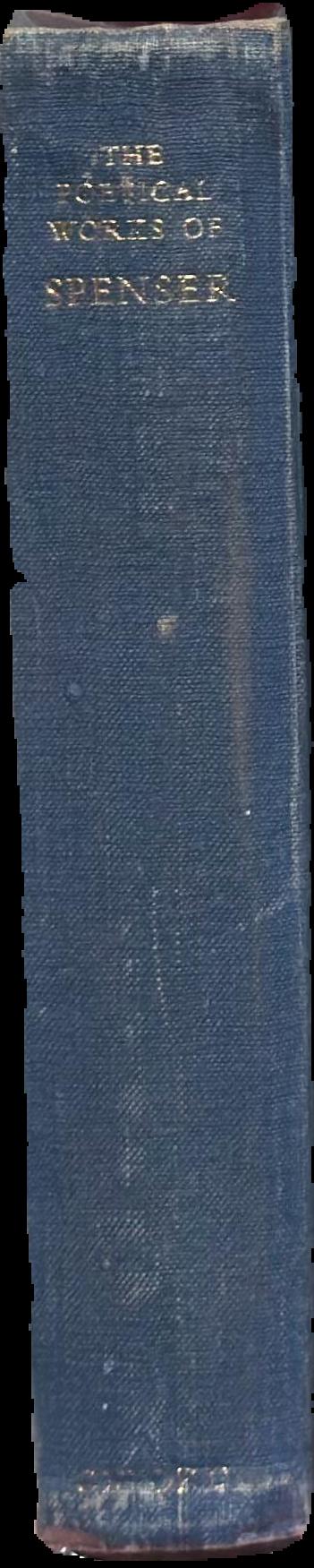 The poetical works of Edmund Spenser live spine
