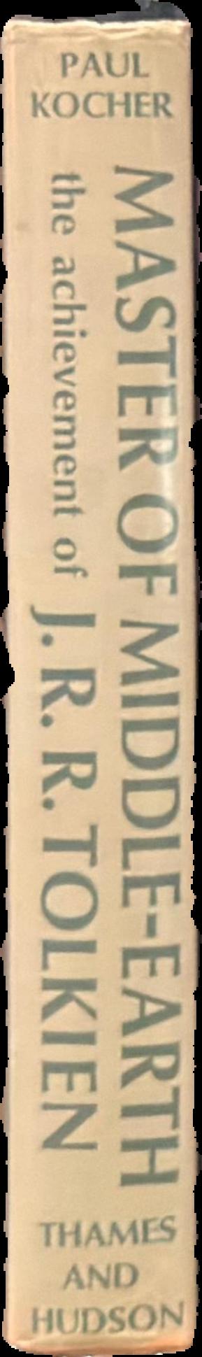 Master of Middle-earth The Fiction of J.R.R. Tolkien live spine