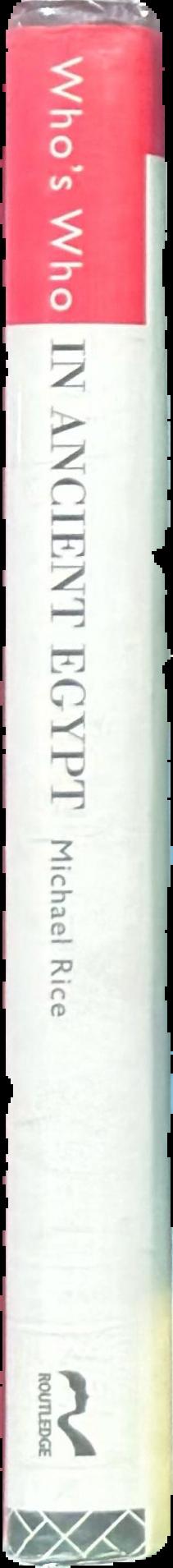 Who's who in ancient Egypt live spine