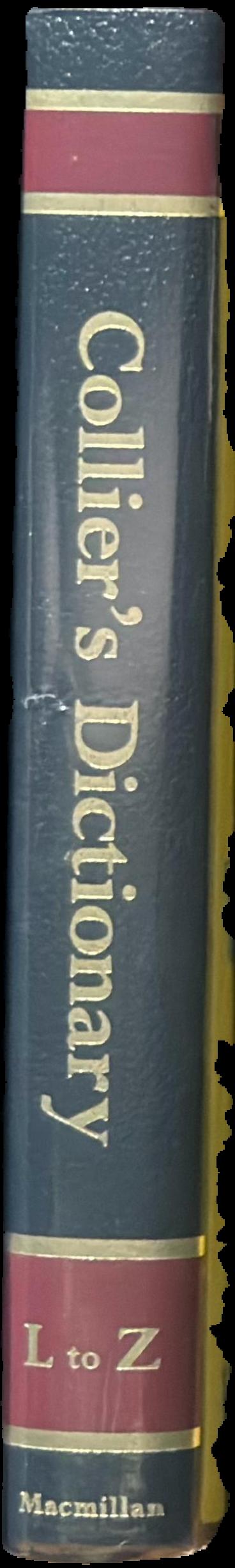 Collier's dictionary / edited by William D. Halsey live spine