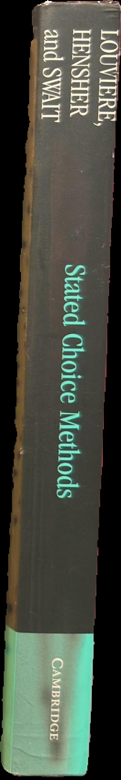 Stated choice methods : analysis and application live spine