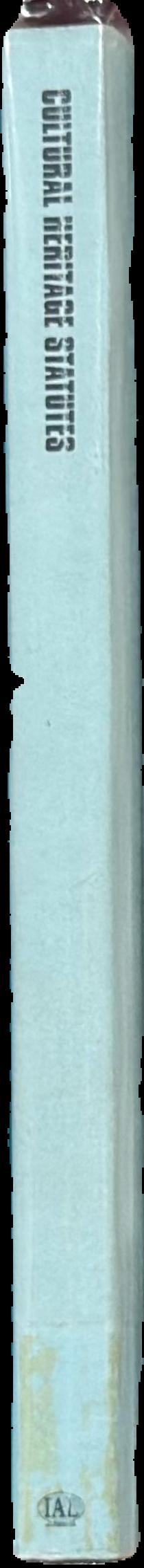 Cultural Heritage Statutes / Institute of Art and Law live spine