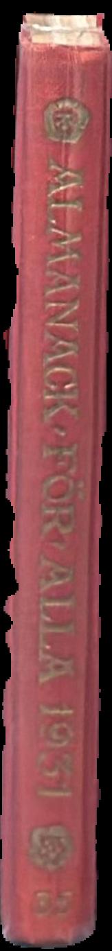 Almanack for alla : 1931 = Almanac for everyone : 1931 live spine
