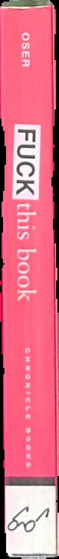 Fuck this book live spine