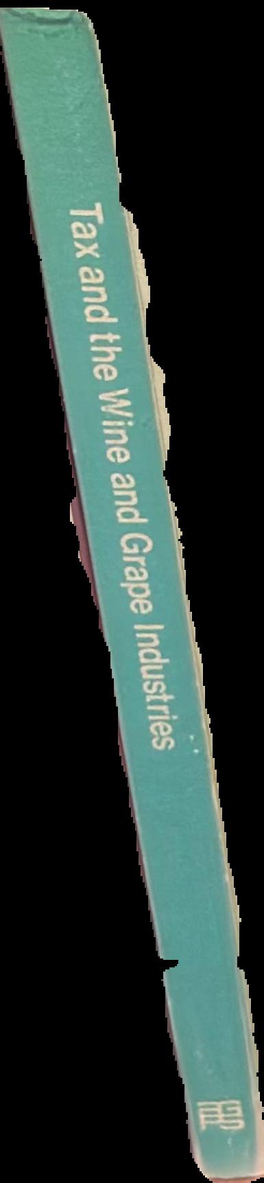 Tax and the wine and grape industries report live spine