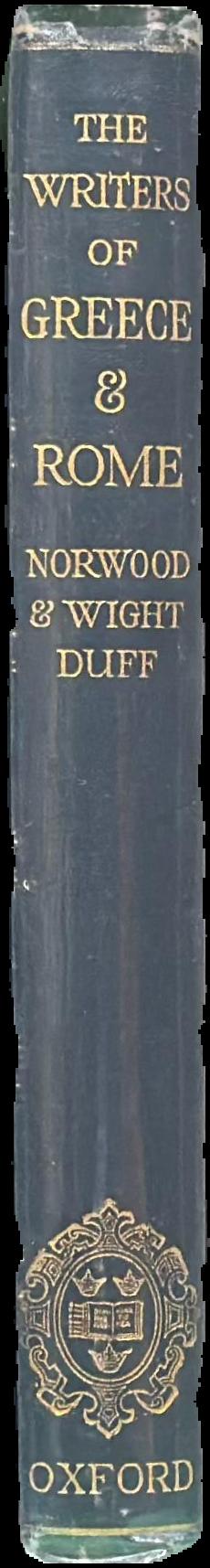 The writers of Greece live spine