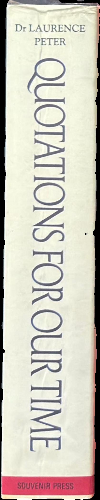 Quotations for our time live spine