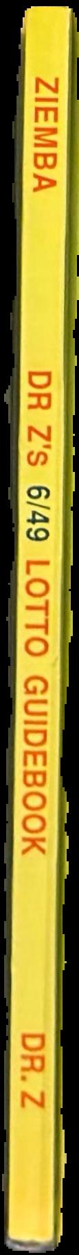 Dr Z's 6/49 lotto guidebook live spine