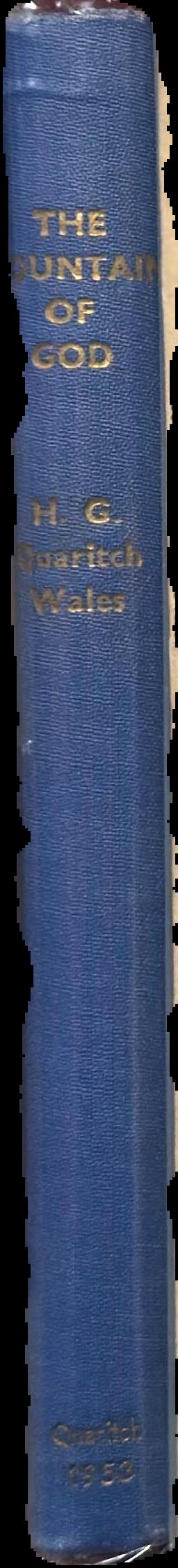 The mountain of God : a study in early religion and kingship / by H. G. Quaritch live spine