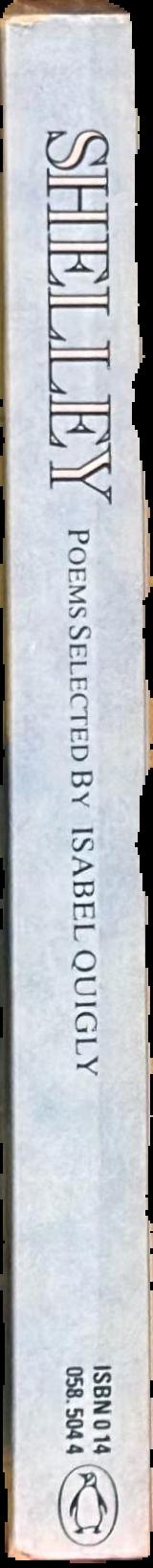 Shelley : selected poetry live spine