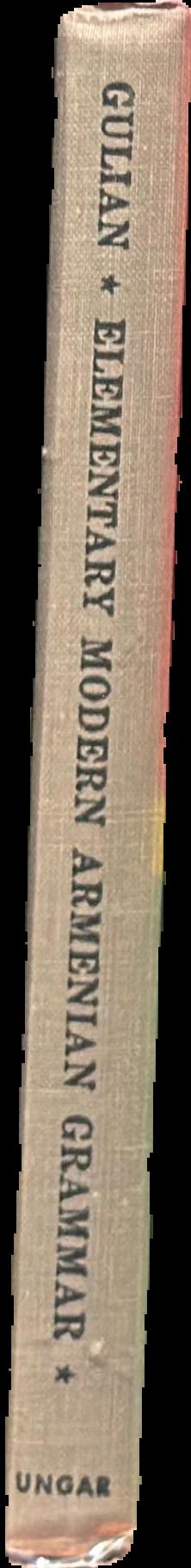 Elementary modern Armenian grammar live spine