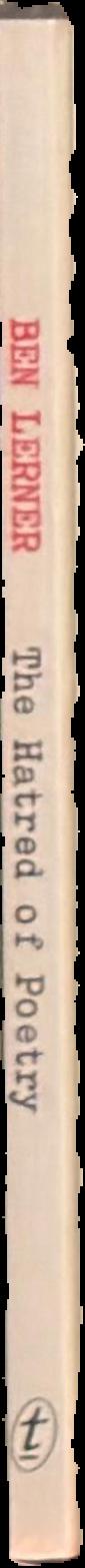 The hatred of poetry live spine