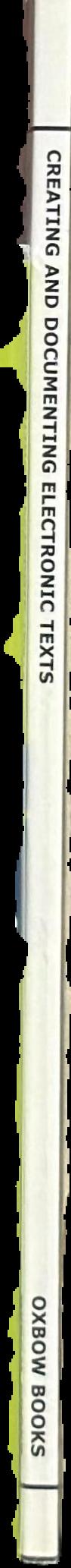 Creating and documenting electronic texts live spine