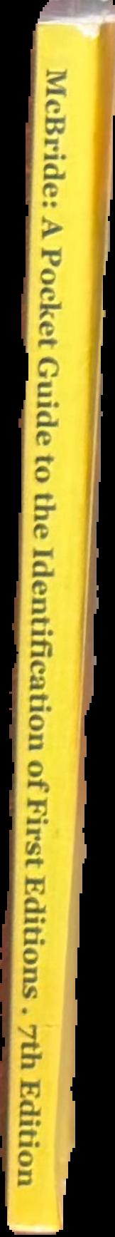 A pocket guide to the identification of first editions live spine