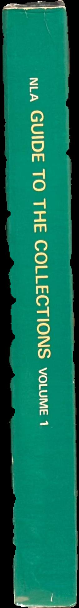 National Library of Australia : guide to the collections, volume 1 / compiled by C. A. Burmester live spine