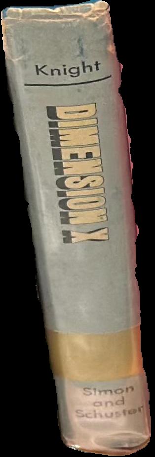 Dimension X : five science fiction novellas / compiled by Damon Knight live spine