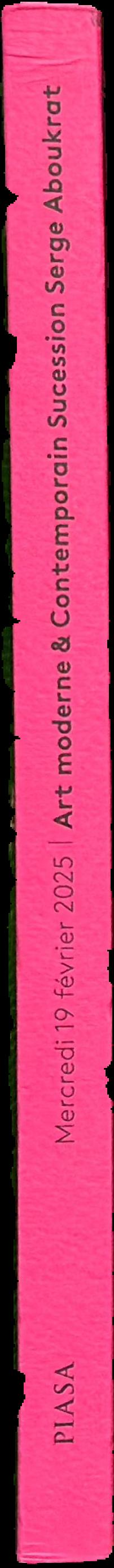 Art moderne & contemporain : succession Serge Aboutkrat, l'ame d'un collectionneur : vente, Mercredi 19 fevrier 2025 live spine