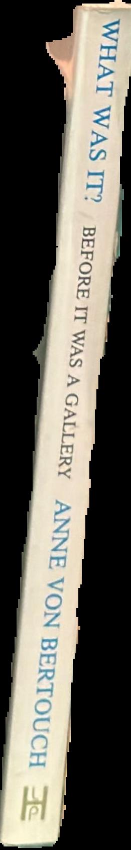 What was it? : before it was a gallery live spine