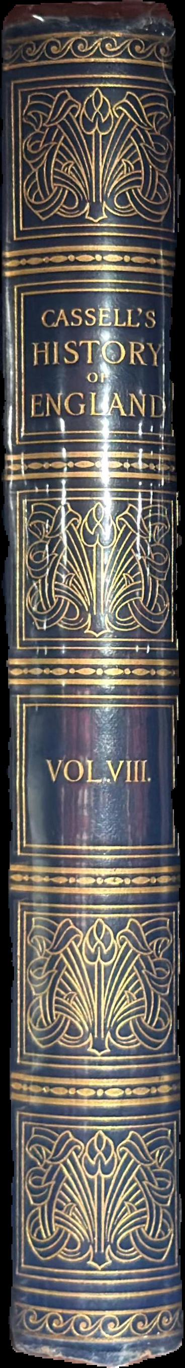 Cassell's history of England : vol. VI, from the death of Sir Robert Peel to the illness of the Prince of Wales live spine
