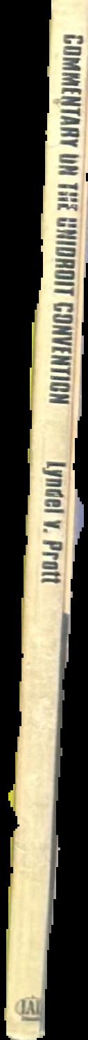 Commentary on the UNIDROIT convention on stolen and illegally exported cultural objects 1995 live spine