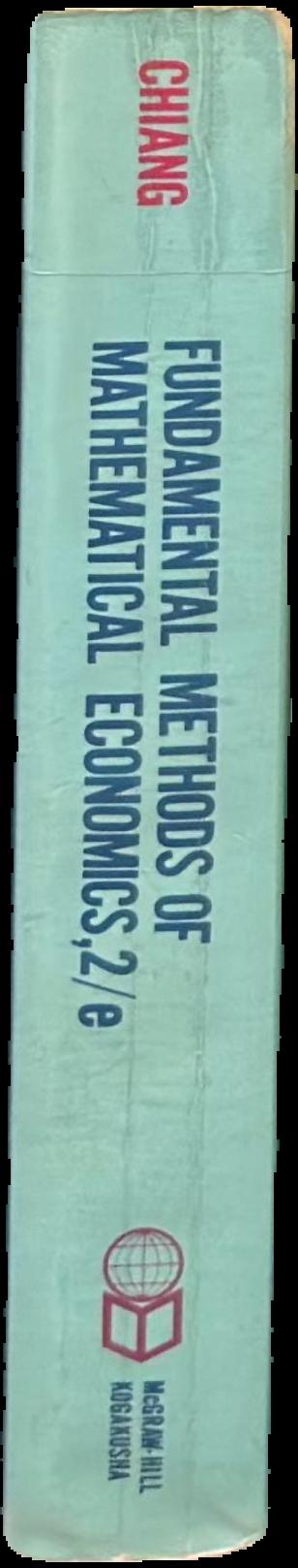 Fundamental methods of mathematical economics live spine