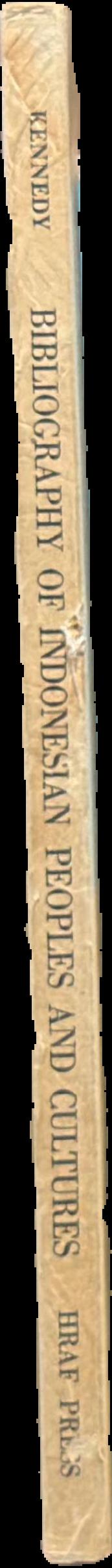 Bibliography of Indonesian peoples and cultures live spine
