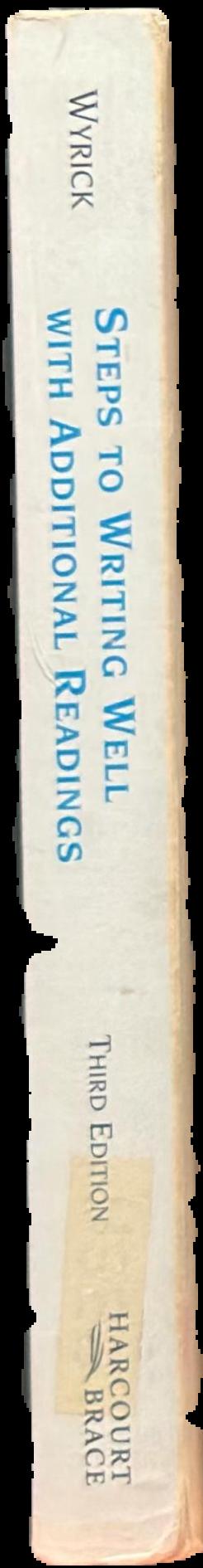 Steps to writing well : with additional readings live spine