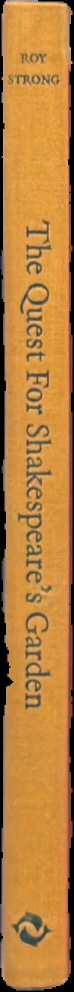 The quest for Shakespeare's garden live spine